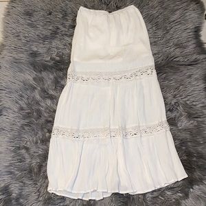 White maxi long skirt XS